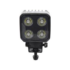 LED Mini Light- 10-30V, Square Work Light 4650 Lumens Raw, Bracket 2