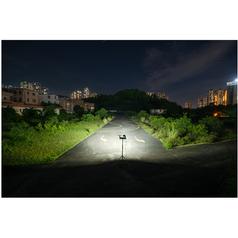 LED Heated Lens Light- 10-30V, Square Work Light 9120 Lumens Raw, Bracket 8