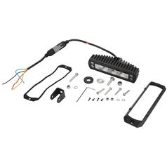 LED Work Light Bar with Warning Light Flood Beam Lumens Raw 3200 Overall length 192mm 9-36V 2