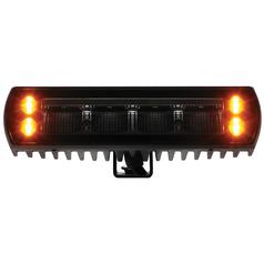 LED Work Light Bar with Warning Light Flood Beam Lumens Raw 3200 Overall length 192mm 9-36V 4