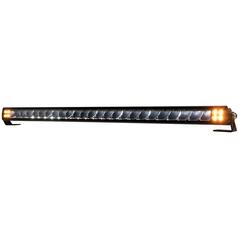 LED Work Light Bar with Warning Light Flood Beam Lumens Raw 17600 Overall length 727mm 9-36V 2