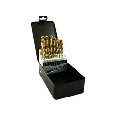 HSS Titanium Drill Bit Kit Pk of 25 pcs. (Metal Case) 1