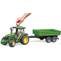 1/16 Scale Bruder John Deere 5115M Tractor with Trailer 1