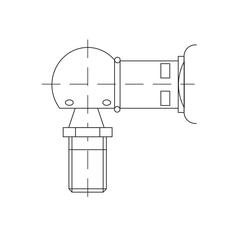 Gas Strut,  Total length: 505mm 2