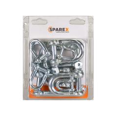 Agripak 10 pcs. Screw Type D Shackle Pin Ø6-13x12-24mm 1