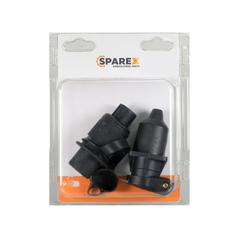 Agripak 2 pcs. 3 Pin Plug & Socket 4 Bolt Fixing 1
