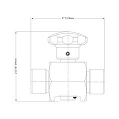 Spenco 2-Way Shut Off Ball Valve 3/8\'\' BSP (30 L/min Flow Rate) 2