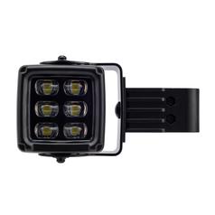 LED Light- 10-30V, Square Work Light – High Power LED with Hand Rail Bracket 6600 Lumens Raw, Bracket 2