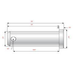 Imperial Clevis Pin Ø\'\'\'\' 3
