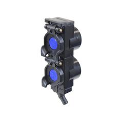TARV Oil Collection System Double unit 55mm spacing, with Blue +- Indicators, 45 Degrees 1