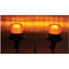 LED Beacon, Amber, Flexible Pin 12-24V 2