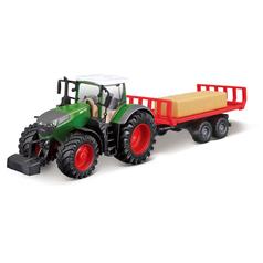 10cm Scale Bburago Fendt 1050 Vario With Bale Trailer 1
