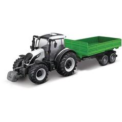 10cm Scale Bburago Valtra N174 With Tipping Trailer 1