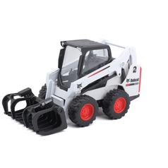 10cm Scale Bburago Bobcat Skid Steer Loader With Grapple 1