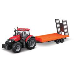 10cm Scale Bburago Case IH CVX 300 With Trailer 1