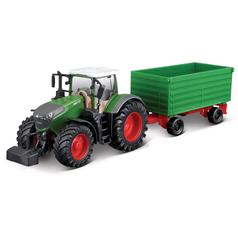 10cm Scale Bburago Fendt 1050 Vario with With Two Tipping Trailer 1