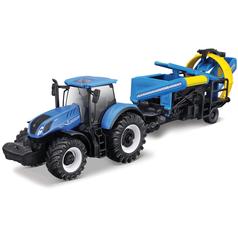 10cm Scale Bburago New Holland T7.315 With HD with Cultivator 1