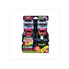 Grunt Eziload Rachet and lashing strap - D-Ring &  Hook 35mm x 5M Pk of 2 pcs., Load Capacity Straight Pull 1000kgs 1
