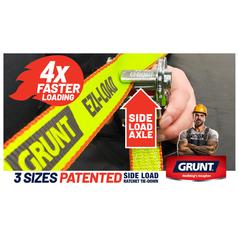 Grunt Eziload Rachet and lashing strap - D-Ring &  Hook 35mm x 5M Pk of 2 pcs., Load Capacity Straight Pull 1000kgs 3