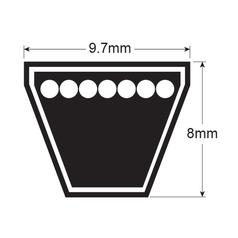 V Belt - XPZ Section - Belt No. XPZ2000 2
