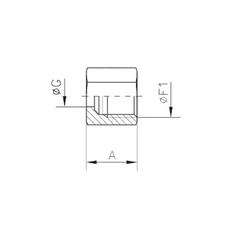 Sparex Cutting Ring Nut 8L 4