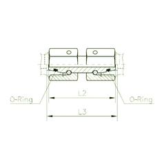 Sparex Female Straight Tube Coupling 22L 4