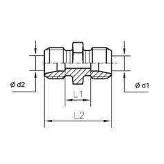 Sparex Metric Reducer Coupling 18L Male x 15L Male 4