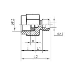 Sparex BSP Pressure Gauge Coupling 1/4\'\' BSP Female  x 6L Male 4