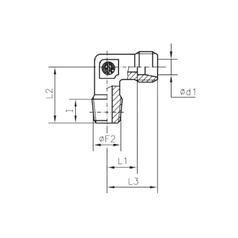 Sparex BSPT Stud Elbow 1/4\'\' BSPT Male  x 10L Male 4
