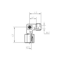 Sparex Metric Elbow 12L Female  x 12L Male 4