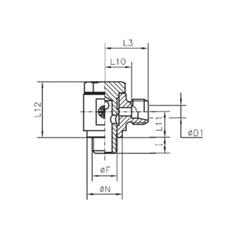 Sparex BSP Banjo 1/2\'\' BSP Male Banjo  x 15L Male 4
