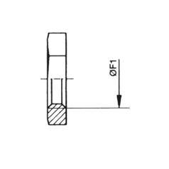Sparex Bulkhead Nut M30 X 2.00 4
