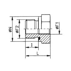 Sparex BSP Reducer Coupling 1/2\'\' Male  x 1/4\'\' Female 4
