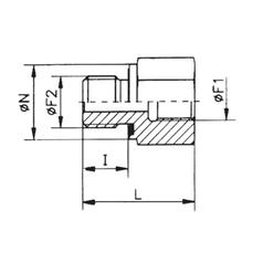 Sparex BSP Reducer Coupling 3/4\'\' Male x 1/2\'\' Female 4