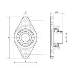 Sparex Two-Bolt Flanged Unit (UCFL209) 4