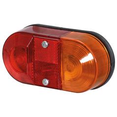 Rear Combination Light, (Halogen), Function: 4, Brake / Tail / Indicator / Number Plate, RH & LH, 12V 1