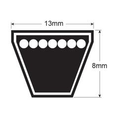 V Belt - A Section - Belt No. A74 2