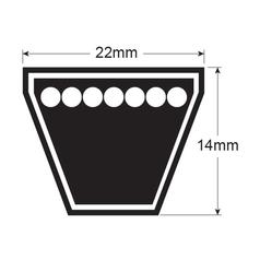 V Belt - C Section - Belt No. C100 2