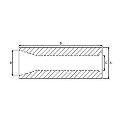 Heavy Duty Loader Tine Bush - Ø57 x 120mm (Conus 2) 2