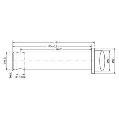 Loader Tine - Straight 850mm, (Star) 2
