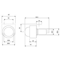 Marker Light - Front (Halogen), RH & LH, 12V 4