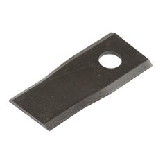 Mower Blade - Twisted blade, bottom edge sharp & parallel - 98x45x3.5mm - Hole Ø16.5mm - RH - Replacement for Fort-Morra 1