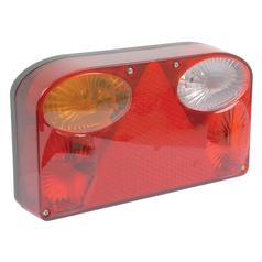 Rear Combination Light, (Halogen), Function: 6, Brake / Tail / Indicator / Reverse / Number Plate / Reflector, LH, 12V 1