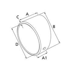 Tapered Small End Bush - ID: 46.8mm 2