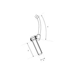 Drawbar pin locking 31x150x350mm 2