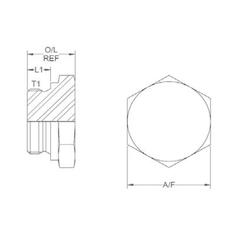 Hydraulic Adaptor M18 x 1.50 Metric Solid Plug 3