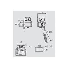 Faster Multiport Coupling - 2 Ports 1/2\'\' Body x M22 x 1.50 Metric Male Thread (Mobile Part) 2