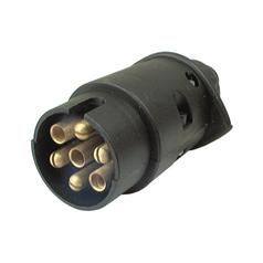 7 Pin Trailer Plug (Plastic), Male 12V 1