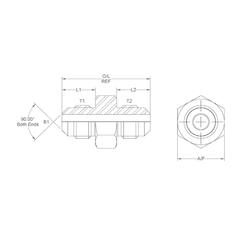 Hydraulic Adaptor 5/8\'\' JIC Male x 5/8\'\' JIC Male 2