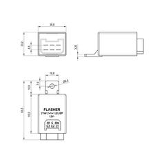 Indicator Unit 12V 3